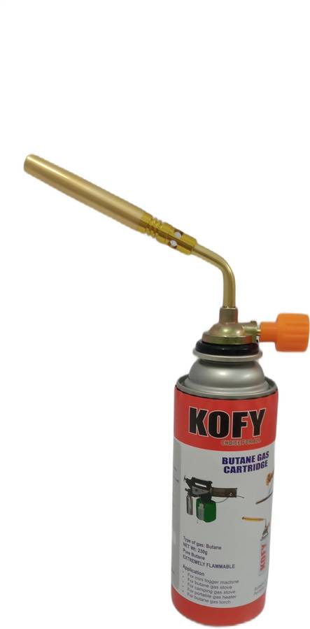 Kofy Gas Can Butane/LPG Single Nozzle With 1Pc Torch Gun + Butane Can 500ML Flambe Torch