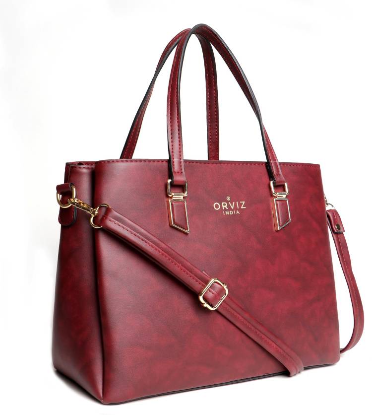 Women Maroon Shoulder Bag - Regular Size Price in India