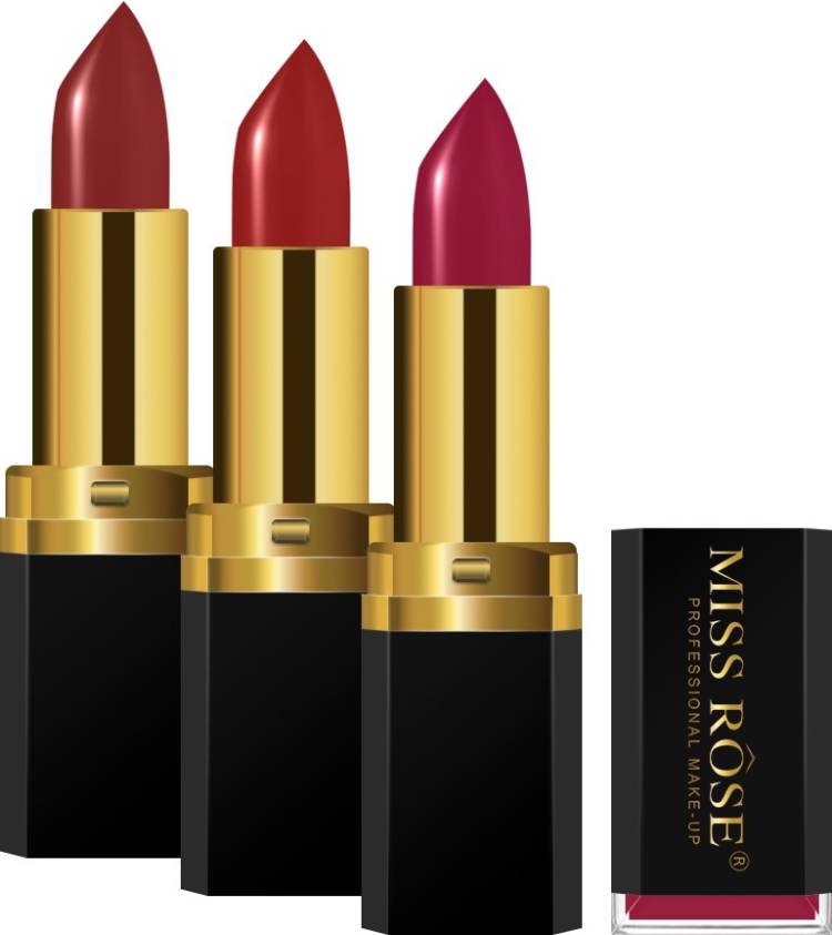 MISS ROSE Ultra Smooth Matte Lipstick 7301-009 #01,02,05 Price in India