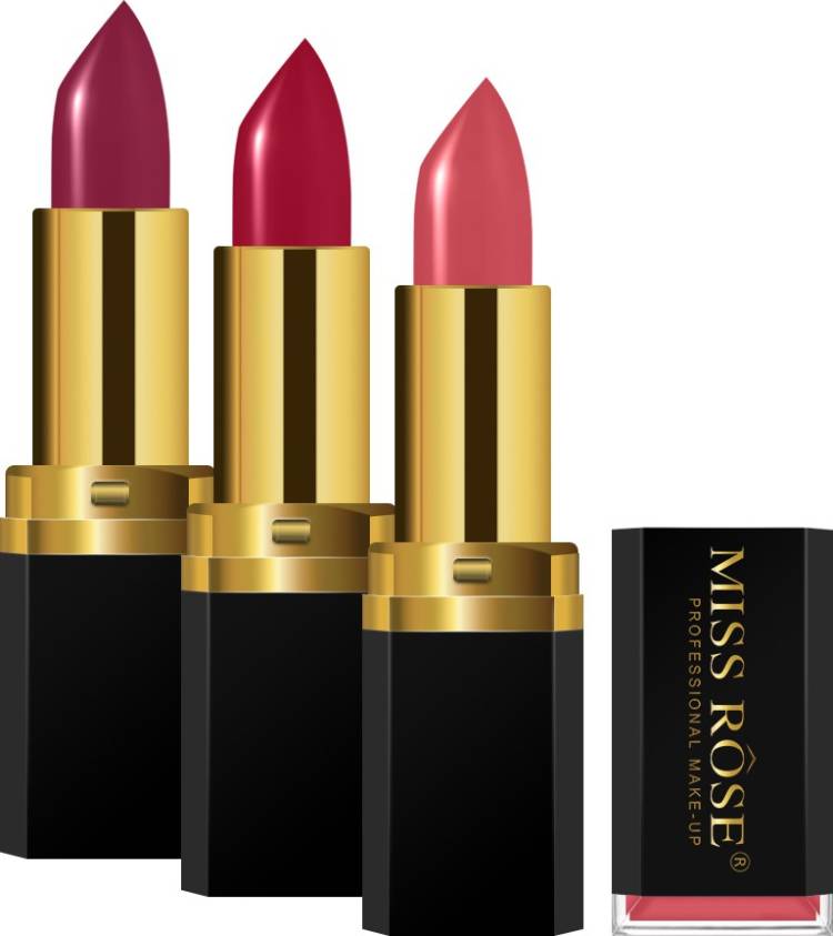 MISS ROSE Ultra Smooth Matte Lipstick 7301-009 #04,03,06 Price in India