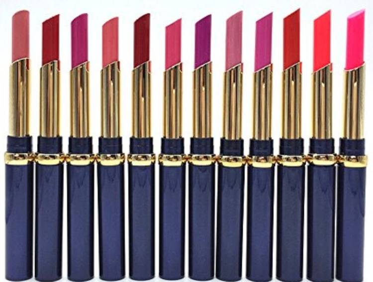 ads Lipstick set of 12 waterproof multicolor Price in India