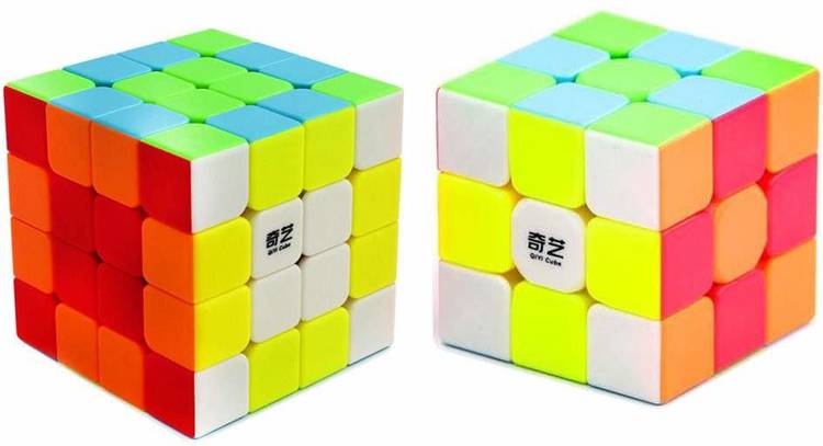 Cubelelo 3x3 & 4x4 Cube Combo (Stickerless) Speedcube Highspeed Magic Cube Puzzle