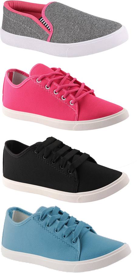 Combo Pack of 04 Shoes Sneakers For Women