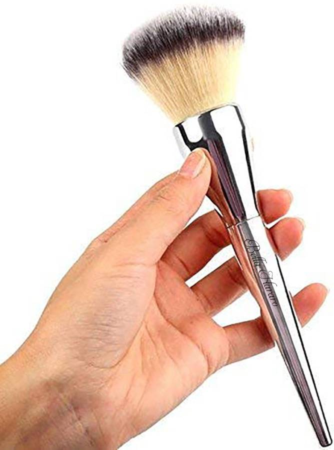 BELLA HARARO Extra Soft Skinplus Ladista Wooden Handle Foundation Metallic Finish Large Face Blush Powder Brush Price in India