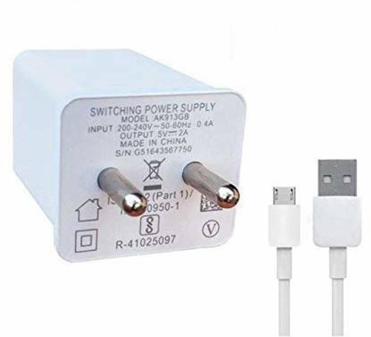 GULECHHAUDYOG MCO OPPO CHARGER ADAPTER WITH MICRO USB CABLE 2.4 A Mobile Charger with Detachable Cable