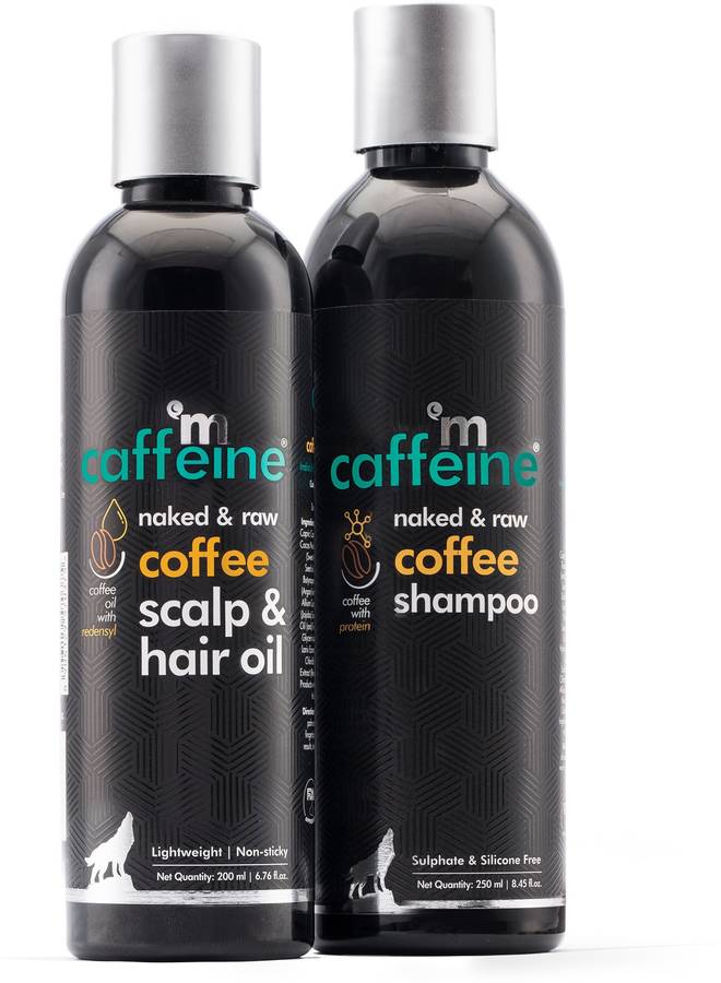 MCaffeine Must-have Coffee Hair Care Kit for Hair Fall Control & Hair Growth - Set of Shampoo and Hair Oil Price in India