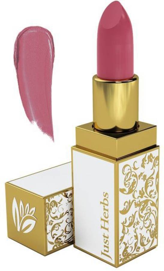Just Herbs Ayurvedic Herb Enriched Peachy Pink Matte Lipstick for Lip Moisturizing Price in India