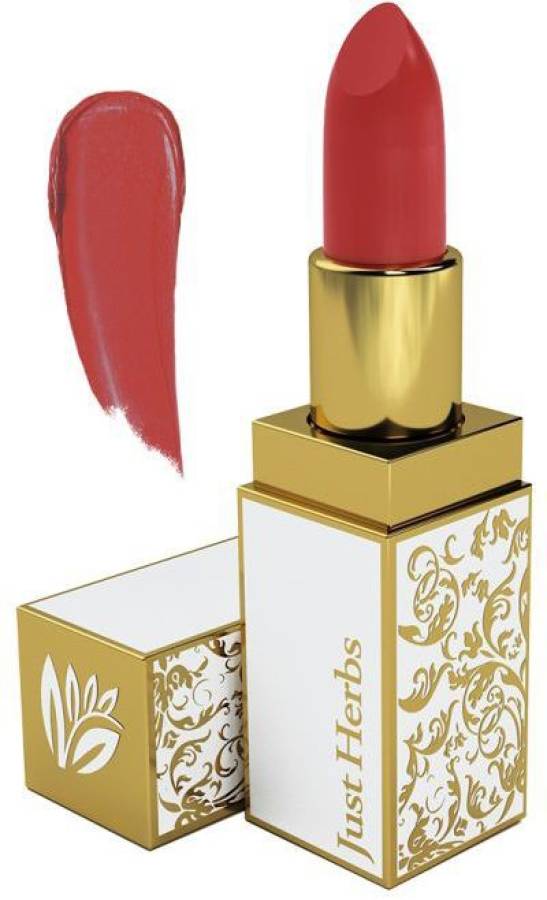 Just Herbs Ayurvedic Herb Enriched Burnt Red Matte Lipstick for Lip Moisturizing Price in India