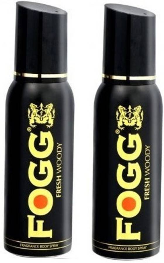 FOGG FRESH WOODY + FRESH WOODY 240ml Body Spray  -  For Men