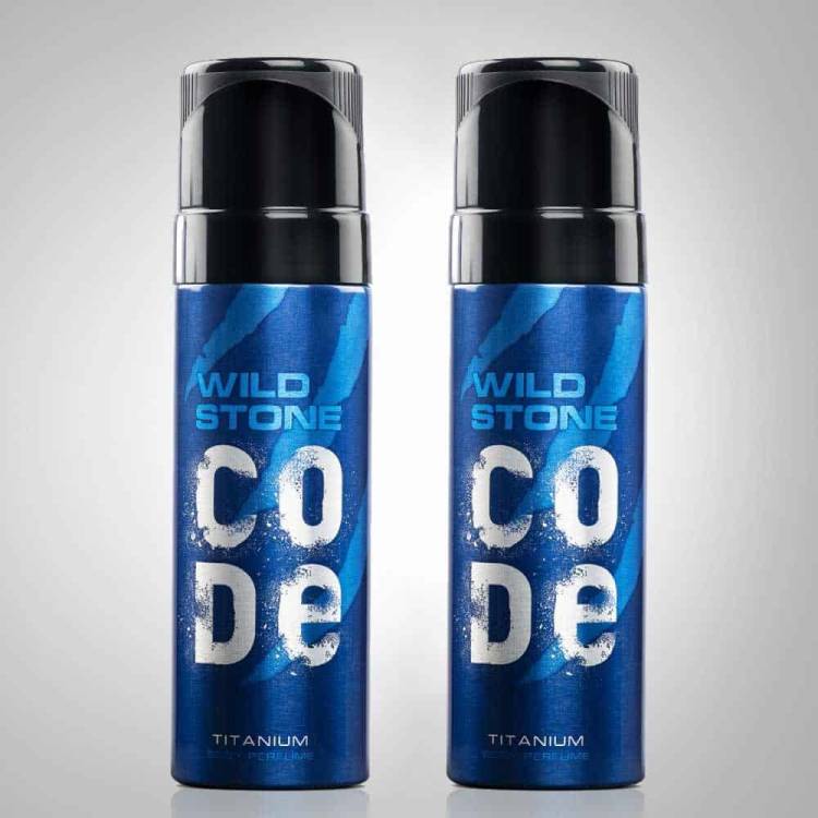 Wild Stone Code Titanium Body Perfume For Men 120ml Pack Of 2