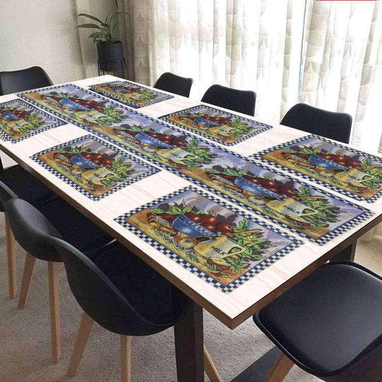 Aaho Décor Rectangular Pack of 7 Table Placemat