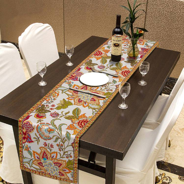 RATAN CART Multicolor 228 cm Table Runner