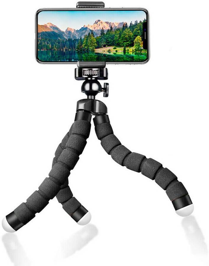 OBDIR BEST BUY Mini Octopus Tripod Universal Mobile Clip Holder Lightweight Portable for Vlog,Video Shooting,Photography,YOU TUBE,ONLINE CLASS,INSTAGRAM,SNAPCHAT, Smartphone Sports Camera Stand Holder Tripod, Tripod Bracket, Tripod Kit