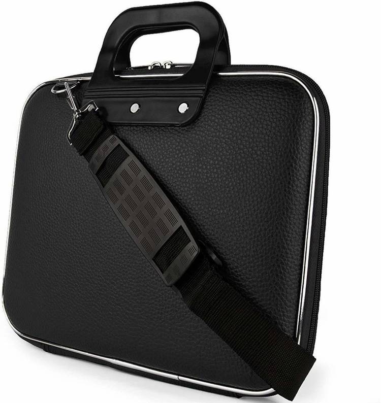 SPATEXE Men Black Messenger bag laptop bag for office formal casual Waterproof Laptop Sleeve/Cover
