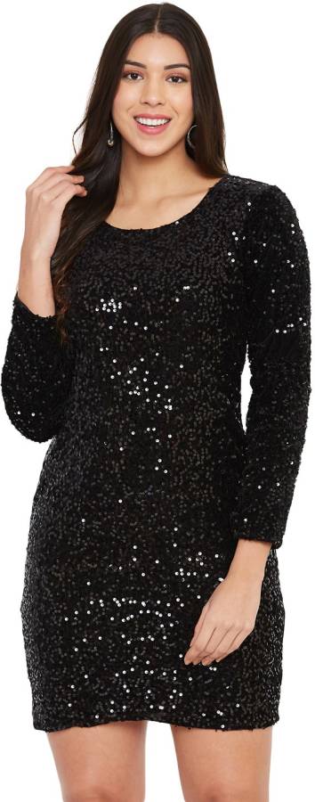 Women Bodycon Black Dress Price in India