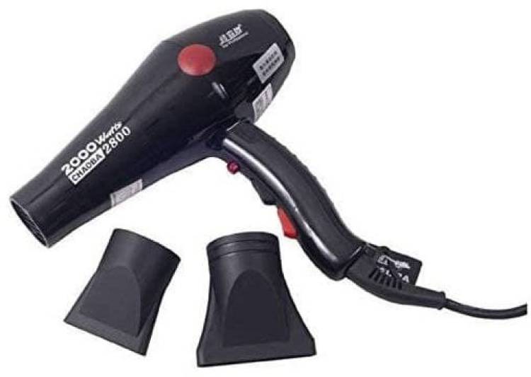 Royal Trends Chaoba 2800 Professional Hair Dryer 2800 Professional Hair Dryer with 2 Nozzles 2000Watts Hair Dryer (2000 W, Black) Hair Dryer Price in India