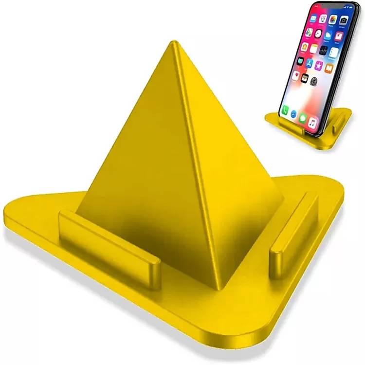 Filox Pyramid mobile stand yellow all mobile sutable stand Mobile Holder