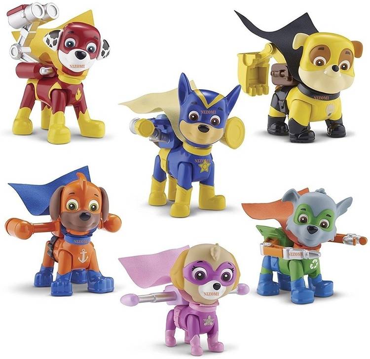 Nizomi 8 Pc Pup Buddies Rescue Team Action Figure Toys Set With All Pup In Unique Unbelievable Activity,Best Fun Toys For Kids,Superhero Pup Set In All Pup Is Action Mode,Multipurpose Best For Return Gift Cake Topper For Baby Shower,Latest Toys Version