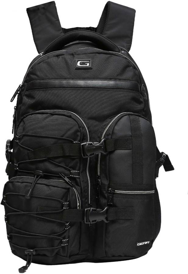 Large 44 L Laptop Backpack Cargo Travel Laptop backpack Black Grey