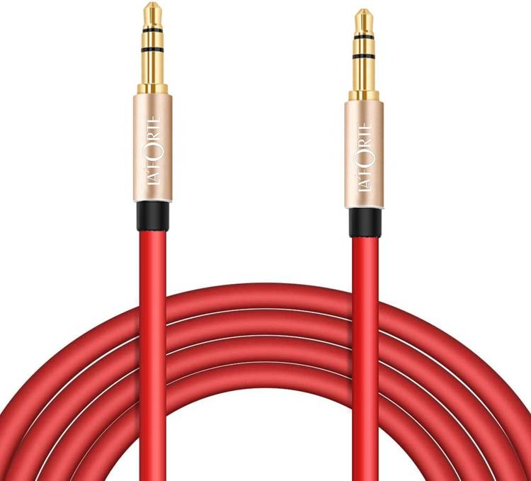 LA'FORTE Premium Silicone Super Soft Aux Cable 1.5 m AUX Cable