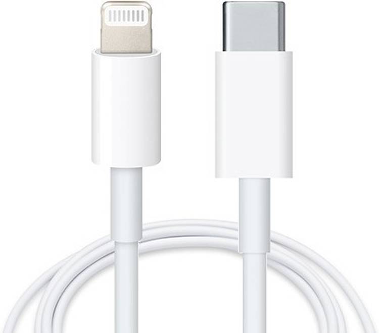 MADLEY Type-C to 8 Pin 1M (Lightning, White, One Cable) 1 m Lightning Cable