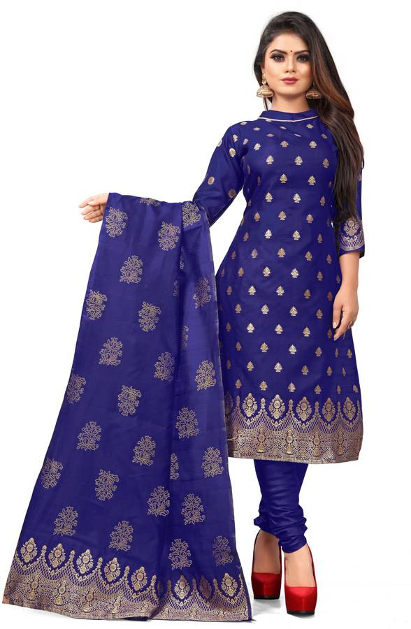 Pure Silk Woven Kurta & Churidar Material