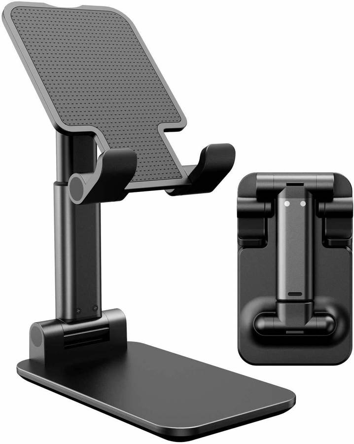 NOWADAYS Heavy Duty Adjustable Black Smartphone Phone Stand Holder for Live/Vlogs Special Design for Streaming Mobile Holder