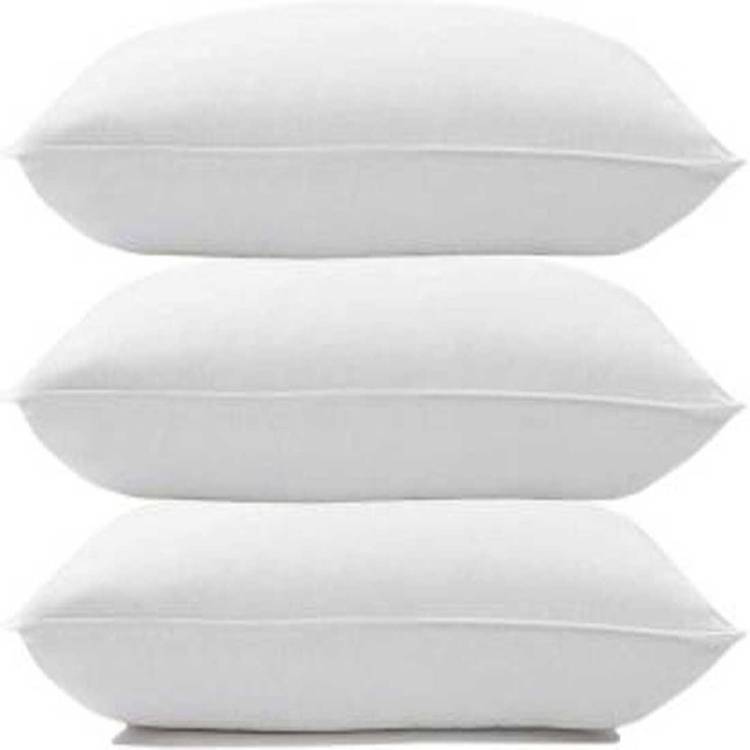 Yash Enterprises Cotton Solid Sleeping Pillow Pack of 3