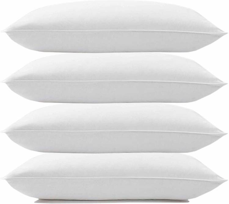 DURA FLEXI Cotton Solid Sleeping Pillow Pack of 4