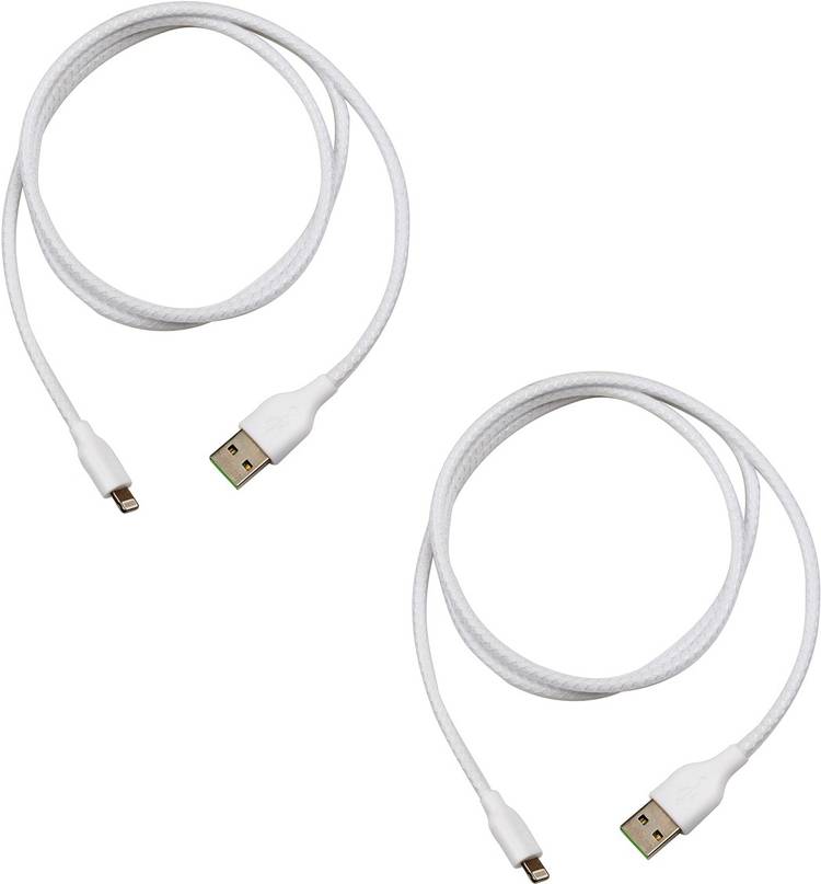 Cristiano Ronnie 2.4A USB Cables for Mac, Iphone, Sync and Charge Lightning Cable 2 A 1 m PVC Lightning Cable