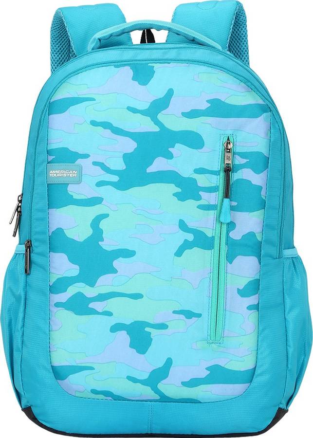 Large 35 L Backpack Flynn Backpack 05- CAMO TURQ