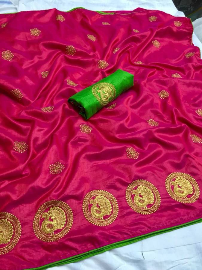 Cotton Silk Blend Embroidered Kurta & Churidar Material Price in India