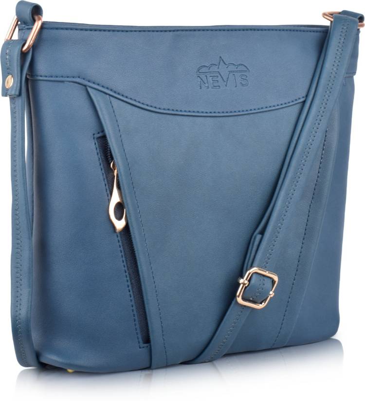 Blue Women Sling Bag - Extra Spacious Price in India
