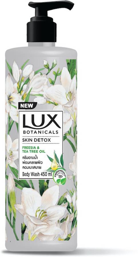 LUX Botanicals Detox Natural Body Wash | Freesia & Tea Tree Oil Extracts 450ml