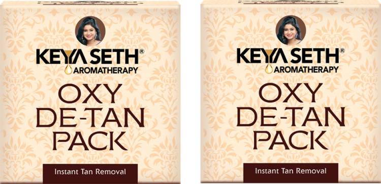 KEYA SETH AROMATHERAPY Oxy De Tan Removal for Glowing&Lighting oil Control, Anti Acne&Pimples Blemishes Pigmentation De Tan pack for Face&Body-No Ammonia & Blech. Price in India
