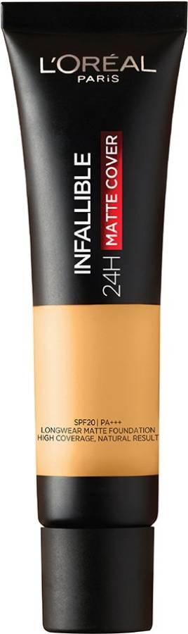 L'Oréal Paris Infallible 24H Matte Cover Liquid Foundation, 253 Caramel Sand, 35 ml Foundation Price in India
