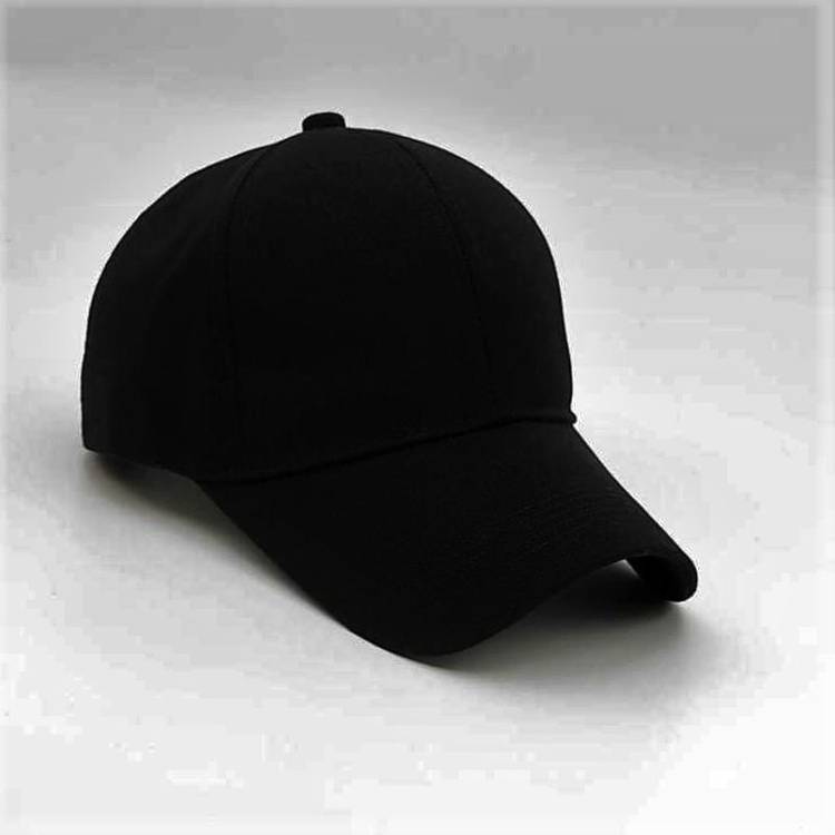 Solid Bast Quality plain black cotton Cap