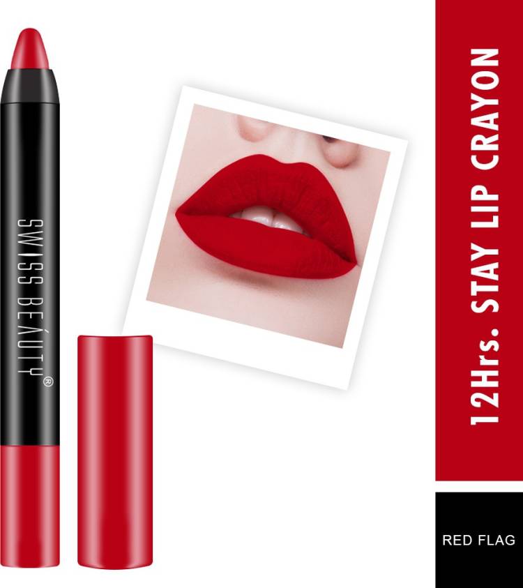 SWISS BEAUTY 12Hrs. Stay Matte Crayon Lipstick (SB-S18-04) Price in India