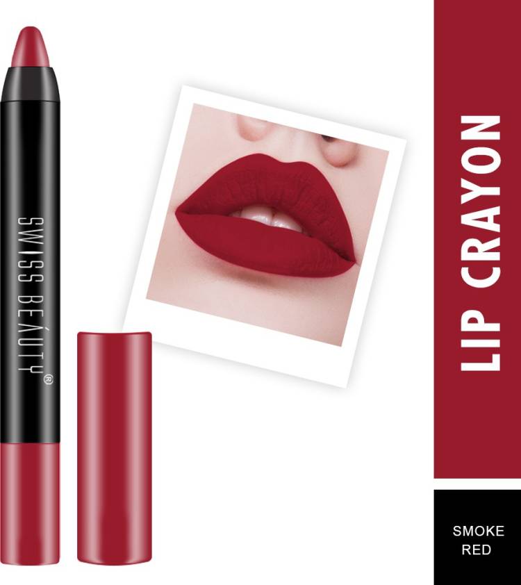 SWISS BEAUTY 12Hrs. Stay Matte Crayon Lipstick (SB-S18-02) Price in India