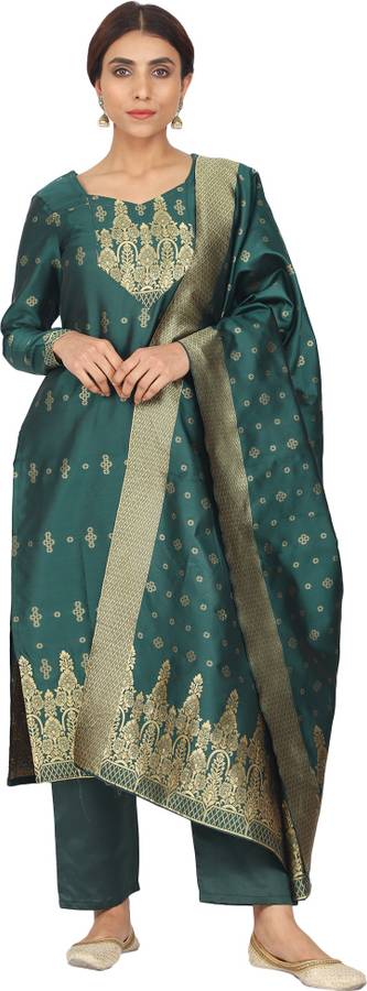 Silk Woven Salwar Suit Material
