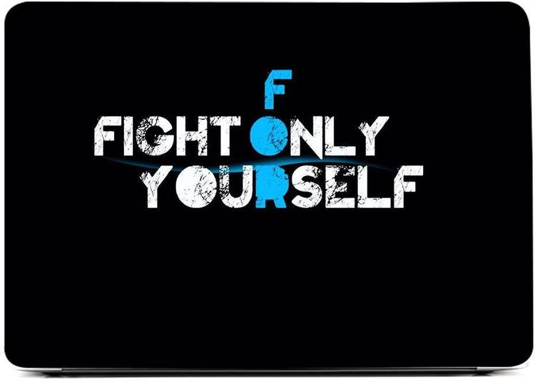 Flipkart SmartBuy Laptop Skin Sticker Vinyl Fits Size Upto 15.6 inches No Residue, Bubble Free - Fight For Yourself Vinyl Laptop Decal 15.6