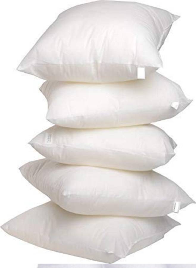 KHUKU Polyester Fibre Solid Cushion Pack of 5