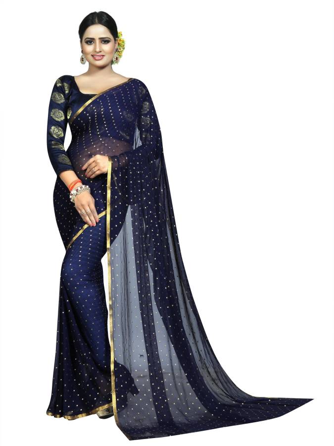 Self Design, Embellished Daily Wear Chiffon Saree Price in India