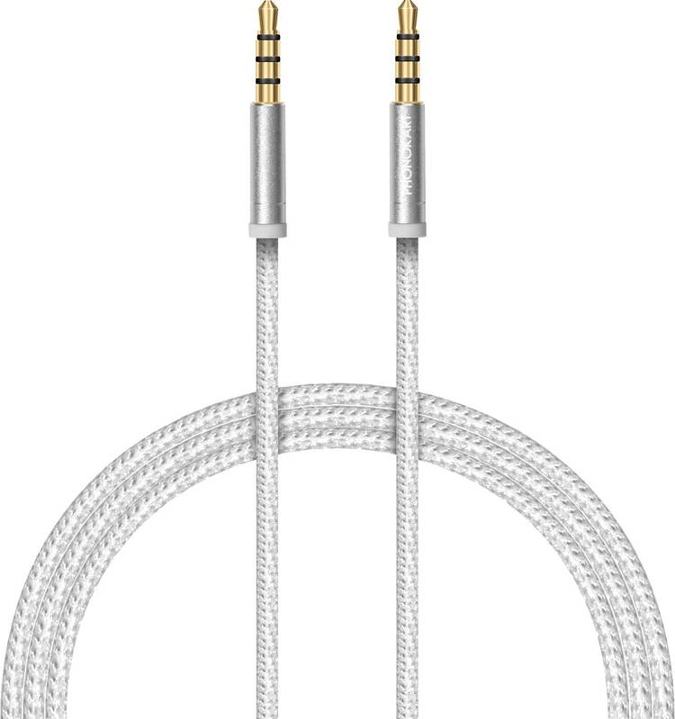 PHONOKART PKISAUX3P-WHT 1.5 m AUX Cable