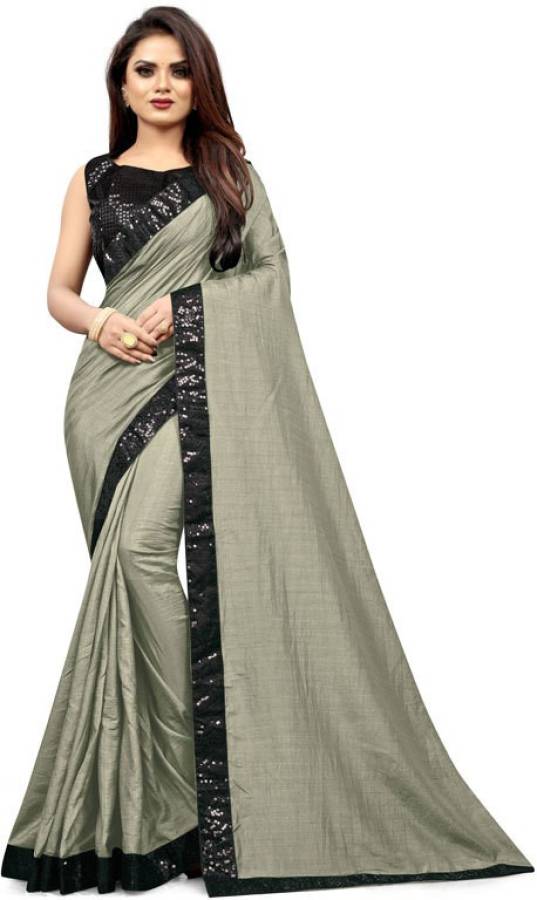 Solid/Plain Daily Wear Art Silk Saree Price in India