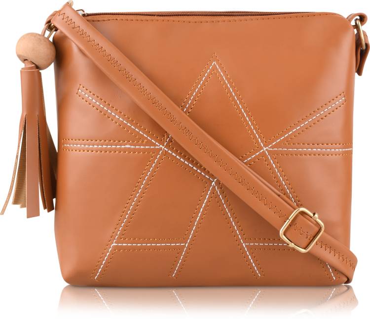 Brown Women Sling Bag - Extra Spacious Price in India