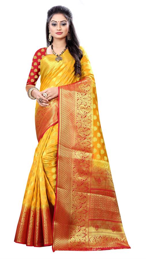 Woven Banarasi Poly Silk, Art Silk Saree