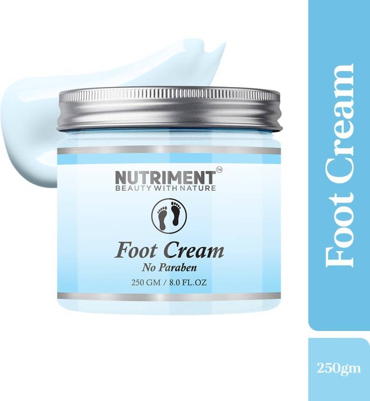 Nutriment Foot Cream for Moisturizing Glowing Skin, Paraban Free 250gram Suitable for all skin types , PACK OF 1 Price in India