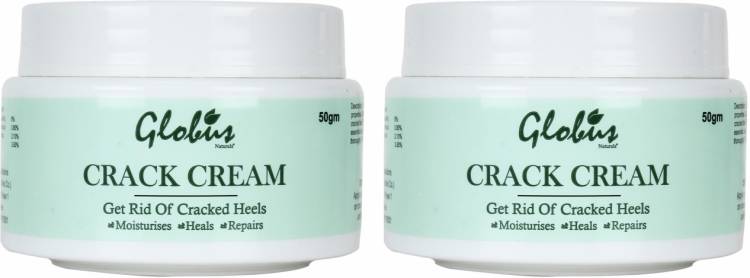 GLOBUS NATURALS Crack Cream For Dry Cracked Heels & Feet Pack Of 2 Price in India