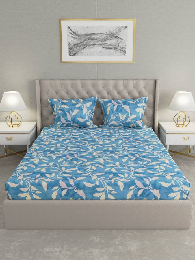 Raymond Home 0 TC Microfiber Double Floral Bedsheet